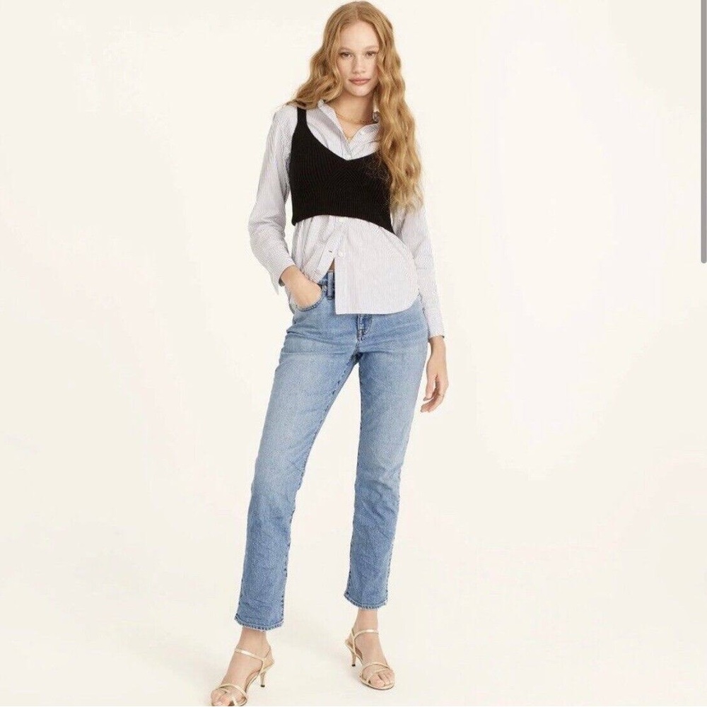 J CREW Slim Boyfriend Jean in Darcy Bay Wash Size 30
